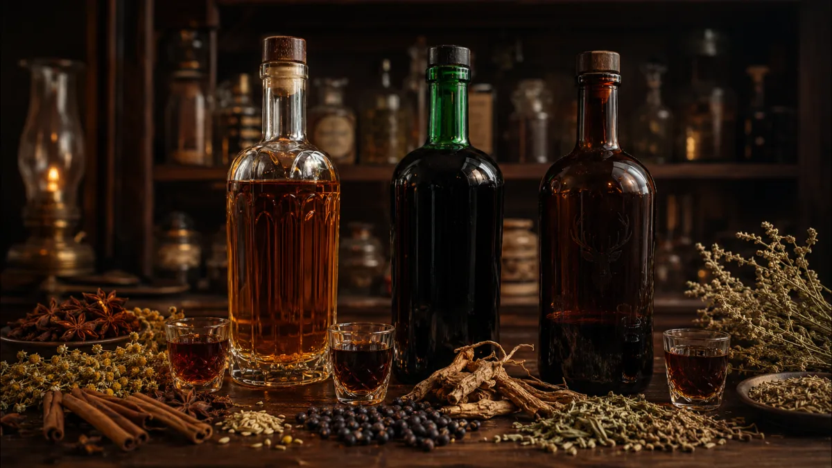 Bylinné likéry pro chlapy - Becherovka, Fernet Stock a Jägermeister - tradiční digestivy