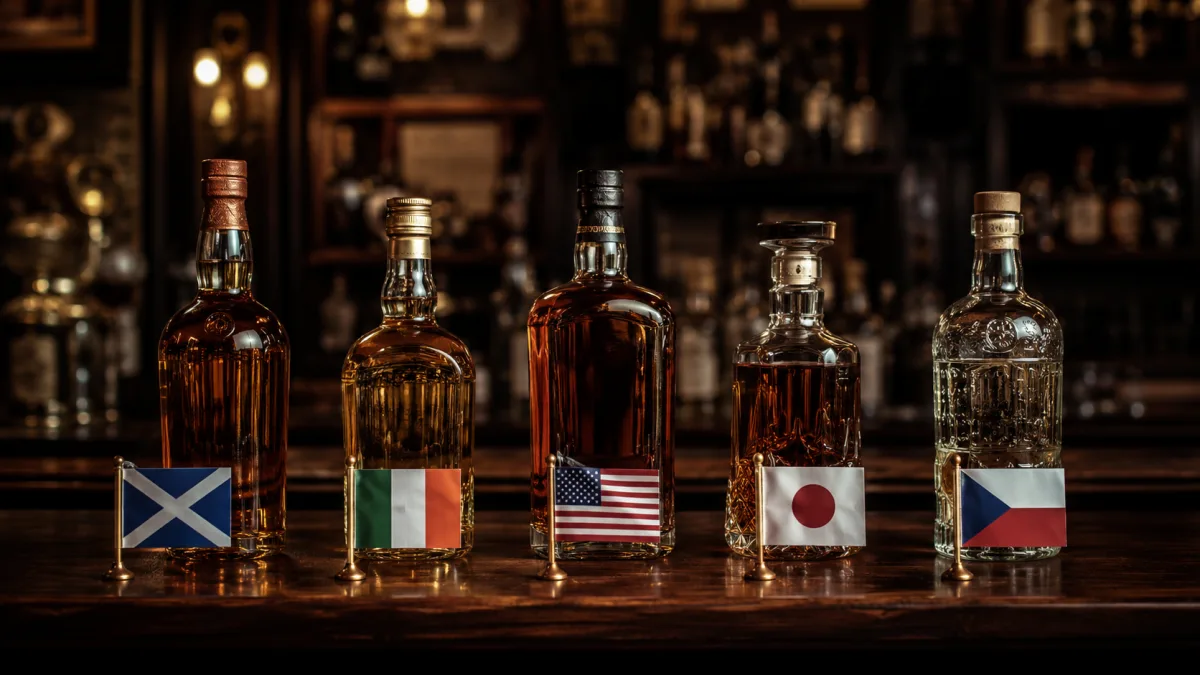 Pět whisky regionů - Skotsko, Irsko, USA, Japonsko a Česko
