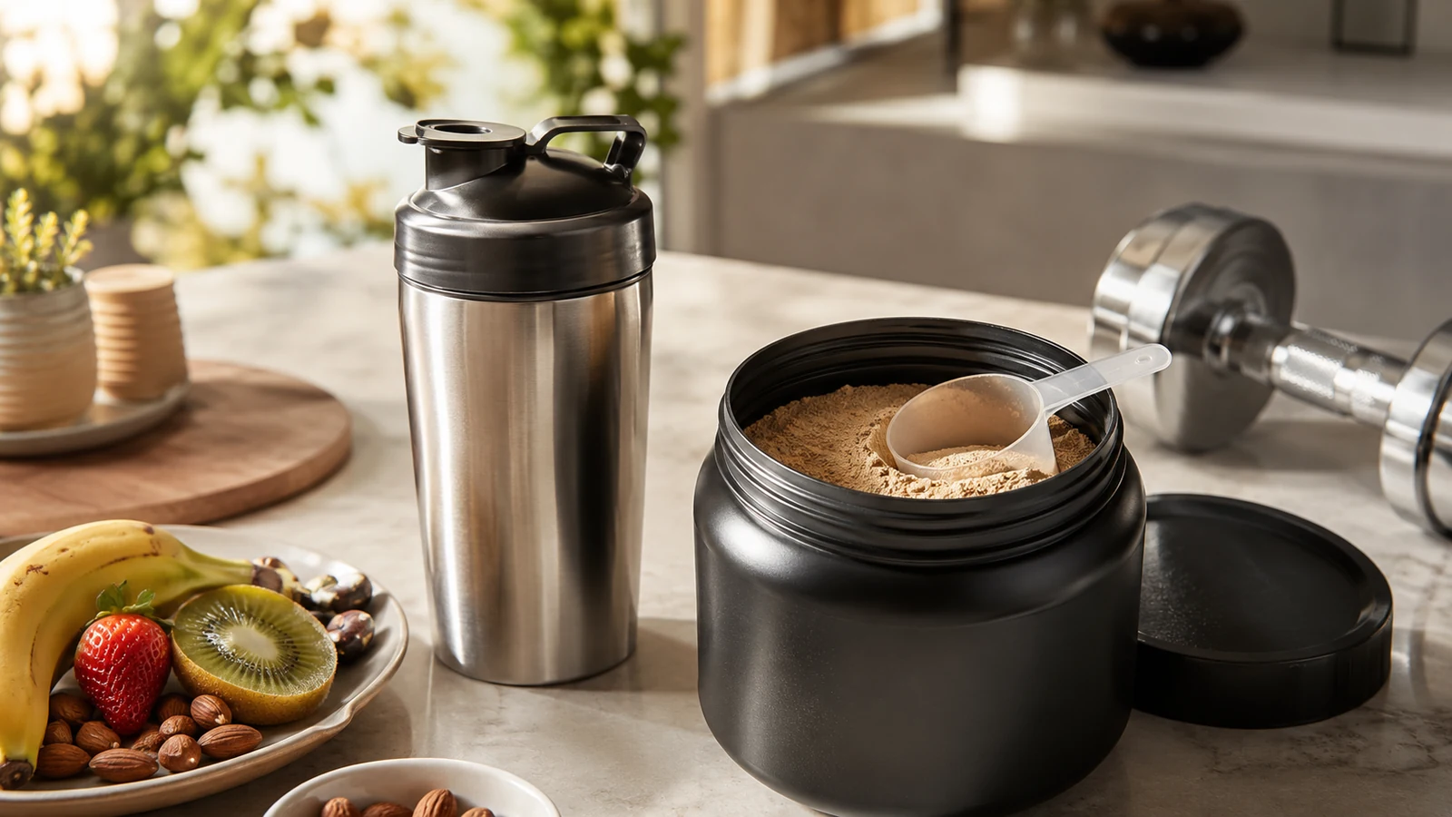 Protein pro chlapy 2026: syrovátkový, rostlinný a jak vybrat ten správný
