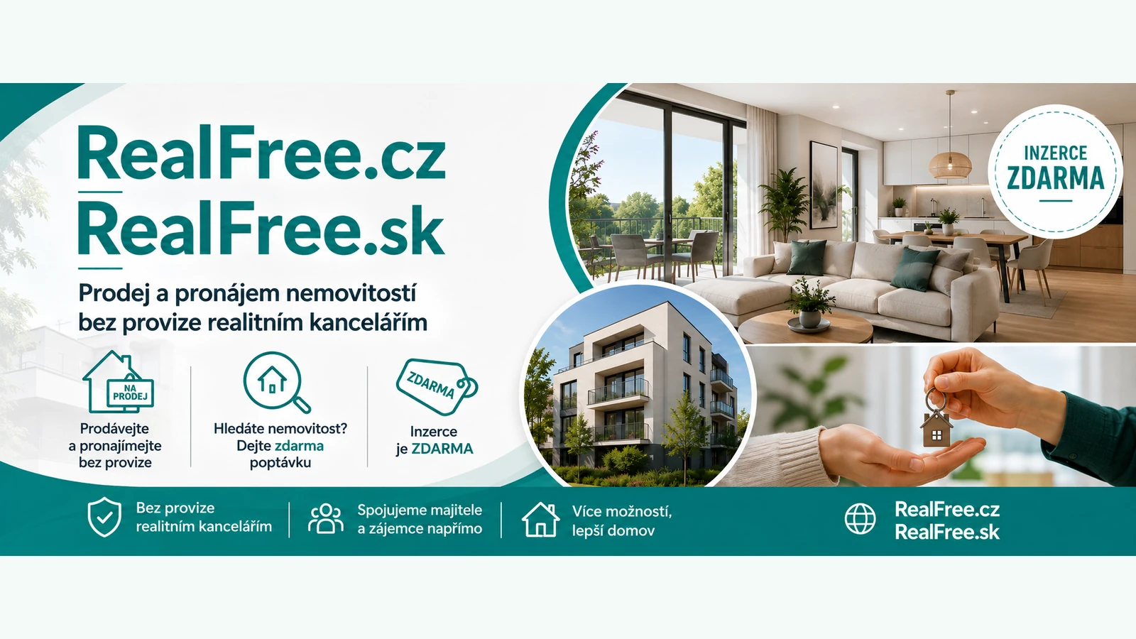 Prodej nemovitosti bez realitky 2026: jak funguje RealFree.cz a kolik ušetříte