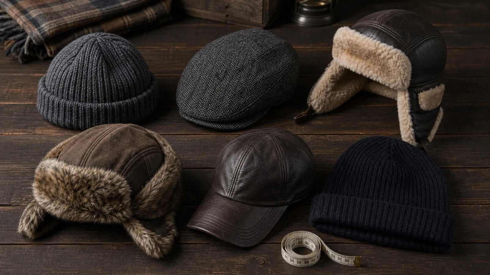 Jak vybrat velikost zimní čepice Typy zimních pokrývek hlavy 2026 - beanie, ovčí čepice, kožešinový klobouk a měření velikosti