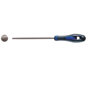 Ajax Pilník dílenský kruhový 250 mm, s ergonomickou rukojetí, průměr 10  mm, sek 3 286203602535