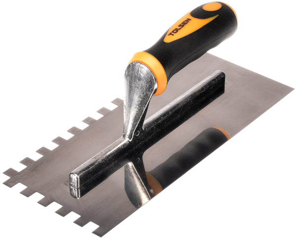 TOLSEN Hladítko nerez 280 × 120 mm - zub 10 mm 41017