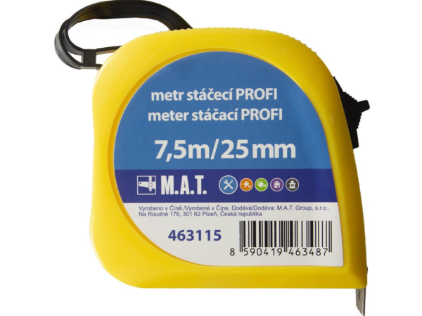 M.A.T. Group Metr stáčecí PROFI 7.5 m/19 mm 463115
