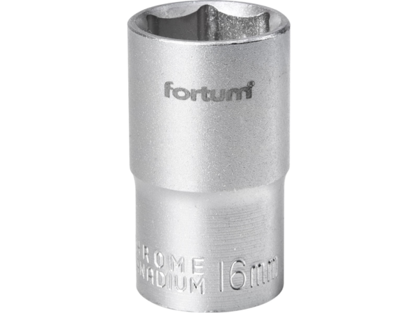 Fortum Hlavice nástrčná 1/2", 16 mm, L 38 mm 4700416