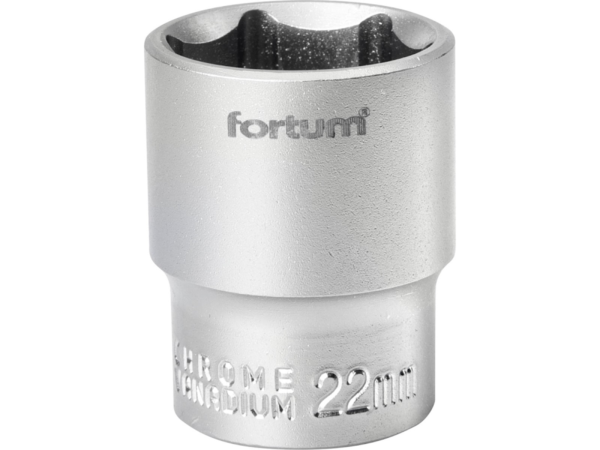 Fortum Hlavice nástrčná 1/2", 22 mm, L 38 mm 4700422