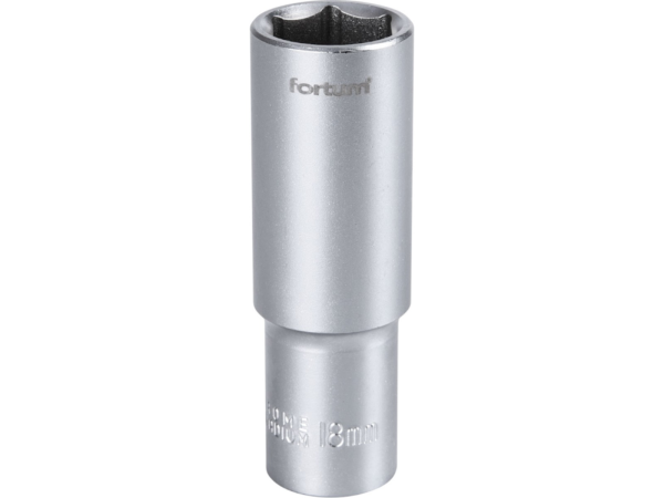 Fortum Hlavice nástrčná prodloužená 1/2", 18 mm, L 77 mm 4700518