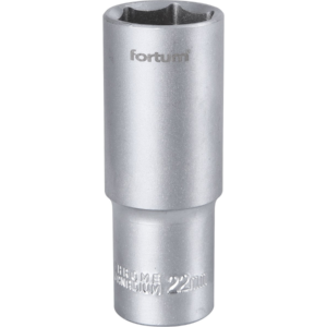 Fortum Hlavice nástrčná prodloužená 1/2″, 22 mm, L 77 mm 4700522