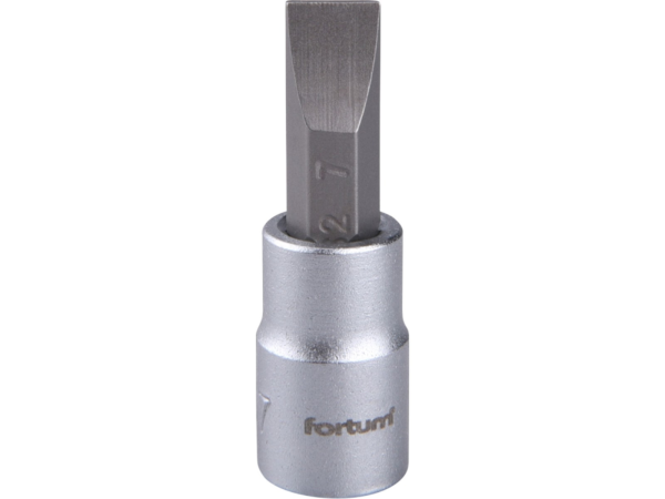 Fortum Hlavice zástrčná 1/4" hrot plochý, 7 mm, l 37 mm 4701802