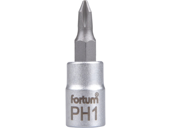 Fortum Hlavice zástrčná 1/4" hrot křížový, ph 1, l 37 mm 4701811