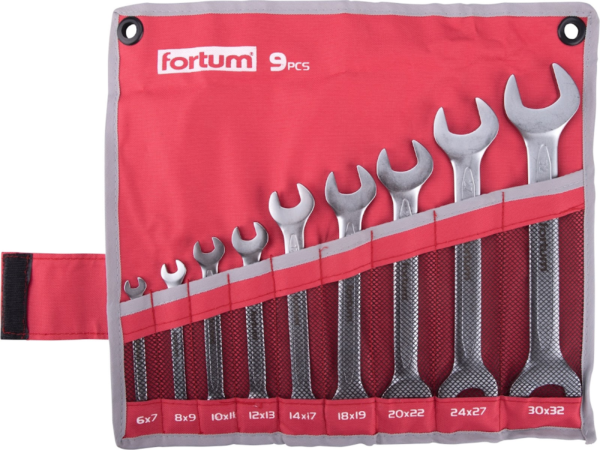 Fortum Klíče ploché, sada 9 ks, 6 - 32 mm 4730101