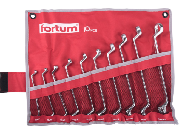 Fortum Klíče očkové, sada 10 ks, 6 - 27 mm 4730301