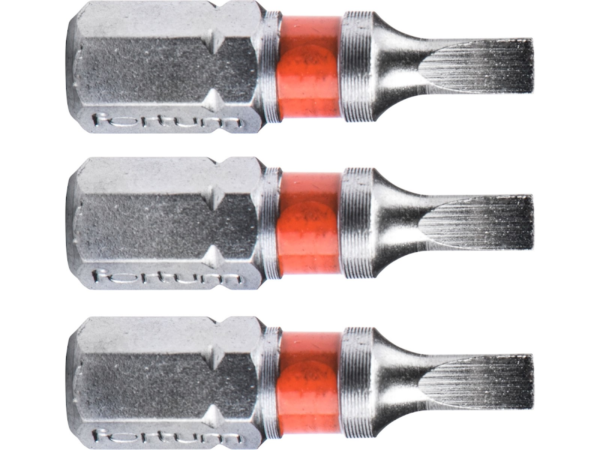 Fortum Hrot plochý sada 3 ks, 3 × 25 mm, S2 4741103