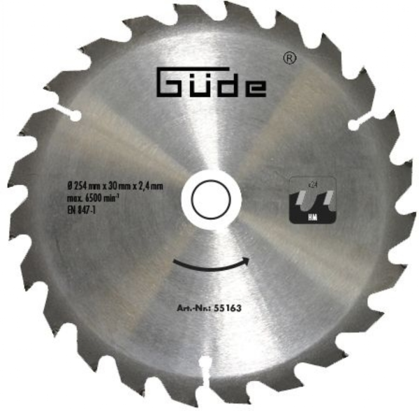 GÜDE Pilový kotouč SK 254 × 30 mm, 24 z 55163