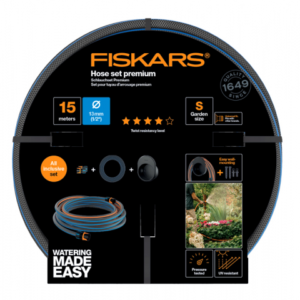 Sada FISKARS PREMIUM hadice 13 mm 1/2 15m + držák 1027678 19183