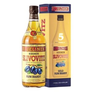 Rudolf Jelínek Slivovice Kosher Slivovitz 5 yo Zlatá R.Jelínek  50 % 0,7 l