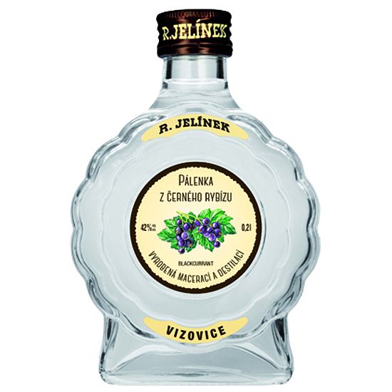 Pálenka z černého rybízu 42 % 0,2 l Rudolf Jelínek