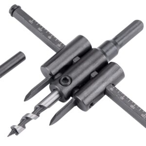 Nastavitelný vykružovací vrtrák s 2břity EXTOL CRAFT ø 30-120 mm