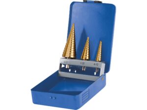 Sada stupňovitých vrtáků TiN (3ks) EXTOL CRAFT ø 4-12 mm/ø 4-20 mm/ ø 4-32 mm