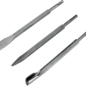 Sada sekáčů SDS plus (3ks) EXTOL CRAFT 250 mm (1xplochý,1xšpičatý,1xdrážkovací)