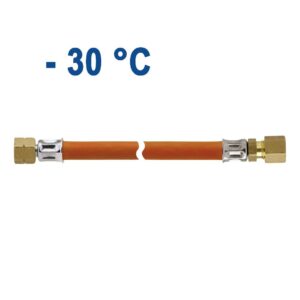 Propojovací hadice levý závit, matice na 8 mm trubku