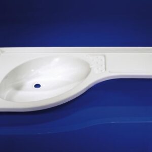 Rohové umyvadlo Comet 84 × 37,5 × 15 cm, pravé