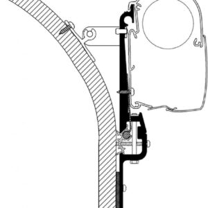 Adaptér pro Hymer Eriba Touring na markýzy Thule řady 5