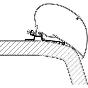 Adaptér pro Hymer SX na markýzy Thule řady 6/9 délka 6 m