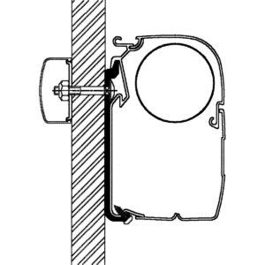 Univerzální adaptér na markýzy Thule řady 5/8 délka 40 cm