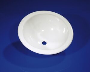 Umyvadlo Comet – kulaté, 36 × 14 cm, bílé