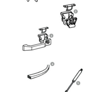 Náhradní díly pro Boxy Thule varianta 4. Gumové těsnění Top-Box & Carry-All-Box, 3 × 2 m