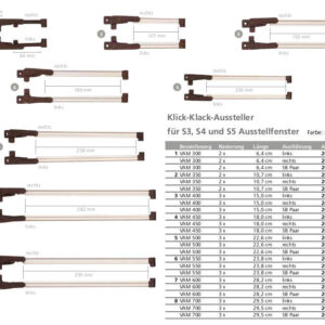 Okno Dometic S3, S4 a S5 – náhradní okenní vzpěra model 4. VAM 450