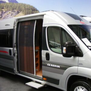 Plisovaná moskytiéra Horrex pro vestavby umístění posuvné dveře verze Citroën Jumper, Fiat Ducato, Peugeot Boxer H2, H3