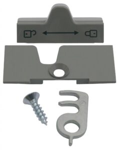 Šedý zámek na dveře lednice Dometic, č. 241275730/0