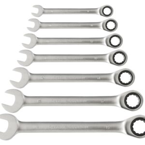 EXTOL PREMIUM 8816100 sada ráčnových očkoplochých klíčů, 7ks, 8-19mm