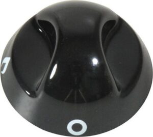 Černý ovládací knoflík pro varné desky Thetford Triangle Basic Line, 3 kusy