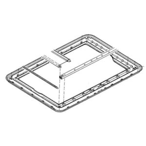 Vnitřní rám okna Dometic Heki 1 barva šedá