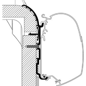 Adaptér pro Bürstner Ixeo na markýzy Thule řady 5/8 délka 4 m verze Bürstner Ixeo T680