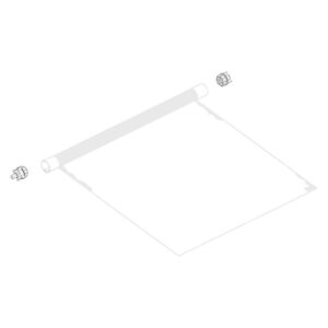 Koncovka navíjecího válce pro markýzy Dometic PR, PW orientace pravá strana verze PR2000 2,65–4 m