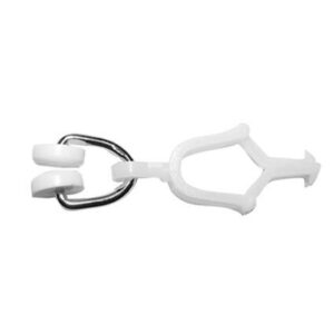 Záclonový jezdec Friwo s plastovou svorkou pro T-profily, 10 ks