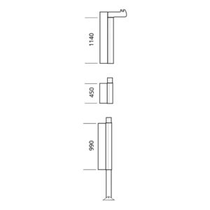 Přítlačné tyče Thule Residence/Panorama orientace levá strana