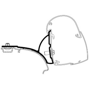 Adaptér pro VW T5, T6 s C-lištou na markýzy Thule 5102