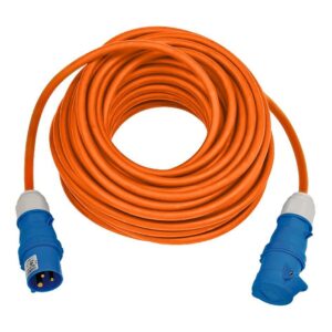 Kabel s CEE zásuvkou a CEE zástrčkou Brennenstuhl – oranžový délka 25 m