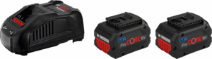 BOSCH 2 x ProCORE18V 5.5Ah + GAL 1880 CV 1600A0214C