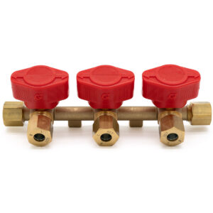 Plynový trojventil IGT, průměr trubky 8 mm