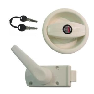 Kompletní zámek Trigano ZADI krémový, pravostranný