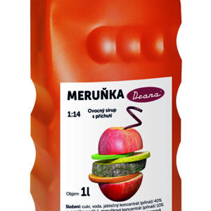 DRANA Meruňkový ovocný sirup 50% 1L