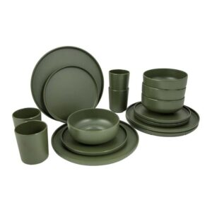 Sada melaminového nádobí Bo-Camp Patom 16 - zelená