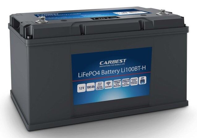 Baterie Carbest Li100BT-H s Bluetooth a vyhříváním