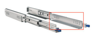 L držák pro výsuvné kolejnice Carbest délka 711 mm